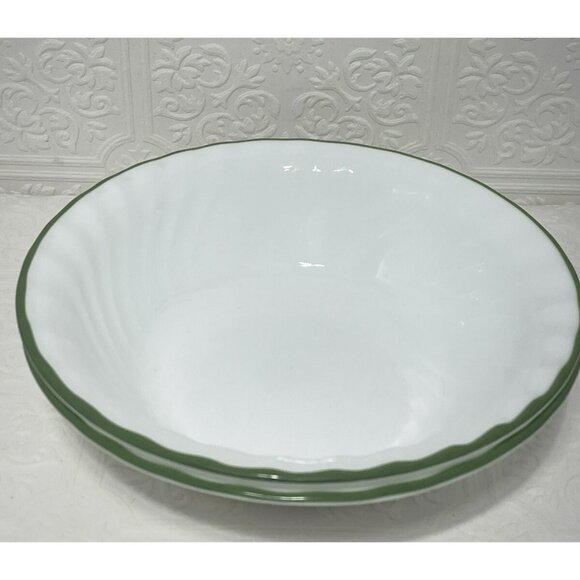 Corning Corelle Callaway Green Ivy Soup Cereal Bowls 7 1/4" Set of 2 - Picture 3 of 13